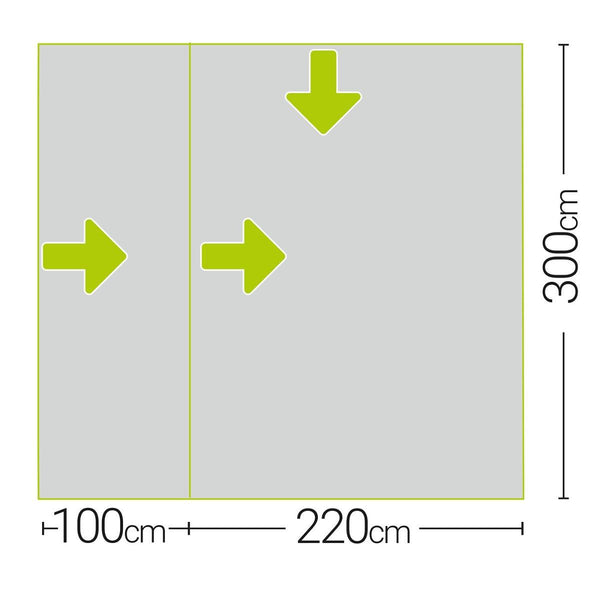 Quest Condor Air 270 Driveaway Air Awning (240-270cm) - Towsure