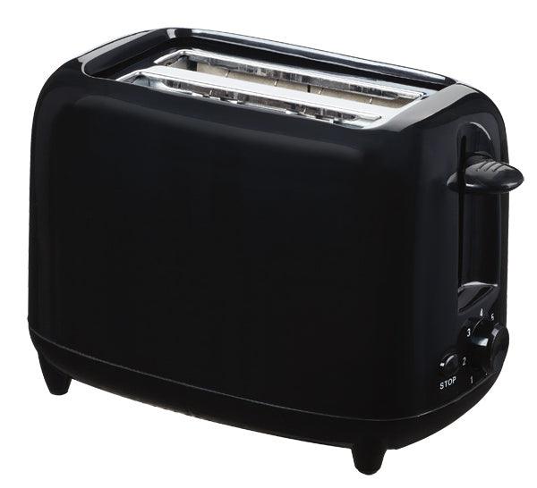 Quest Low Wattage 2 Slice Black Toaster - 750W
