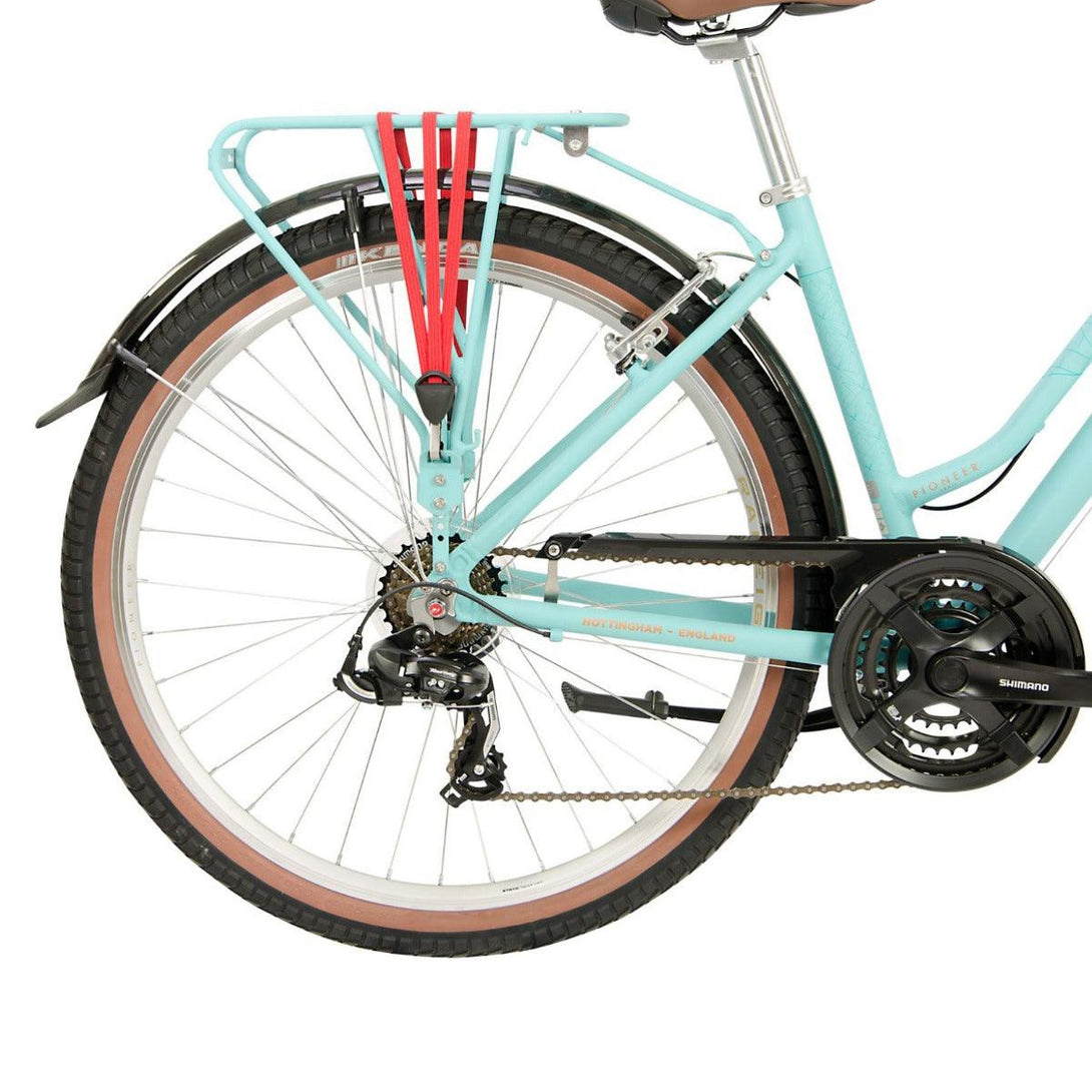 Raleigh Pioneer Trail Low Step Hybrid Bike - Grey Teal - Towsure