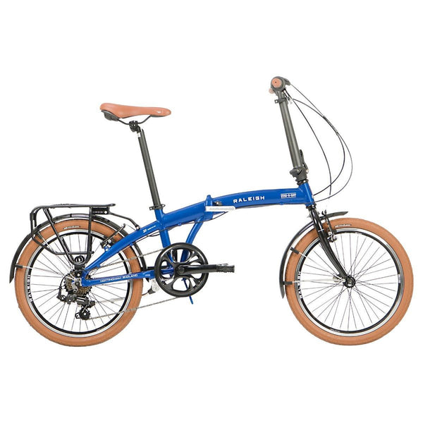 Raleigh Stowaway Folding Bike - Blue