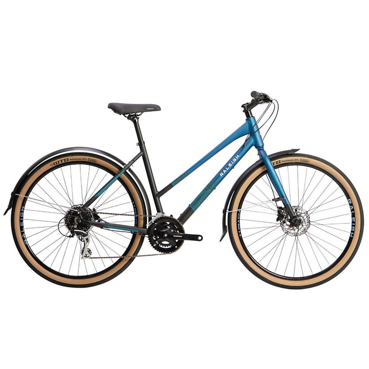 Raleigh Strada City Open Frame Hybrid Bike - Blue - Towsure