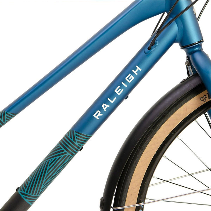 Raleigh Strada City Open Frame Hybrid Bike - Blue - Towsure