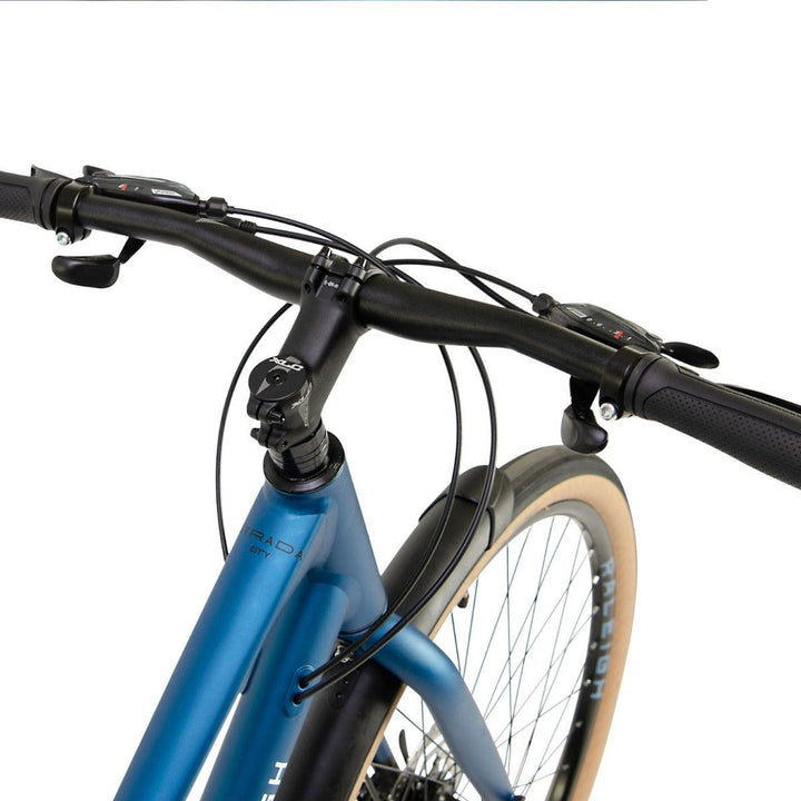 Raleigh Strada City Open Frame Hybrid Bike - Blue - Towsure