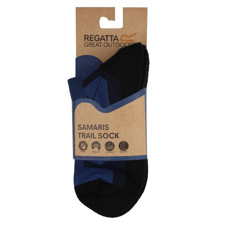 Regatta 2 Pair Active Socks Navy / Dark Steel - Towsure