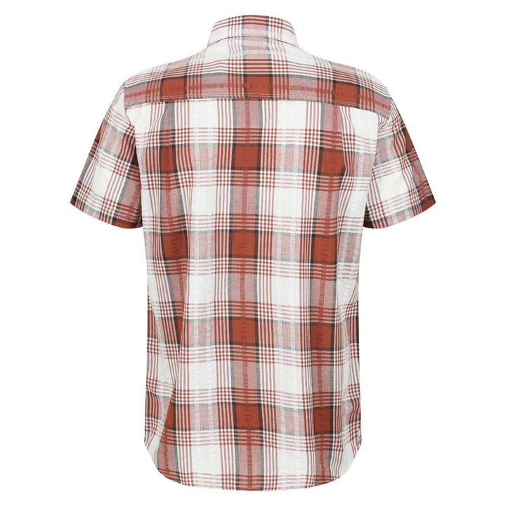 Regatta Deakin IV Checked Short Sleeve Shirt - Gingerbread - Towsure