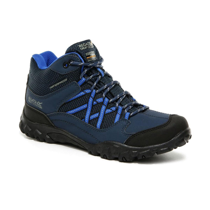Regatta Kids' Edgepoint Waterproof Walking Boots Briar Electric Lime