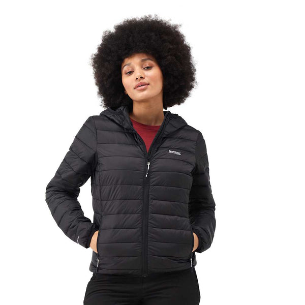 Regatta Women's Hooded Marizion Baffled Jacket - Black