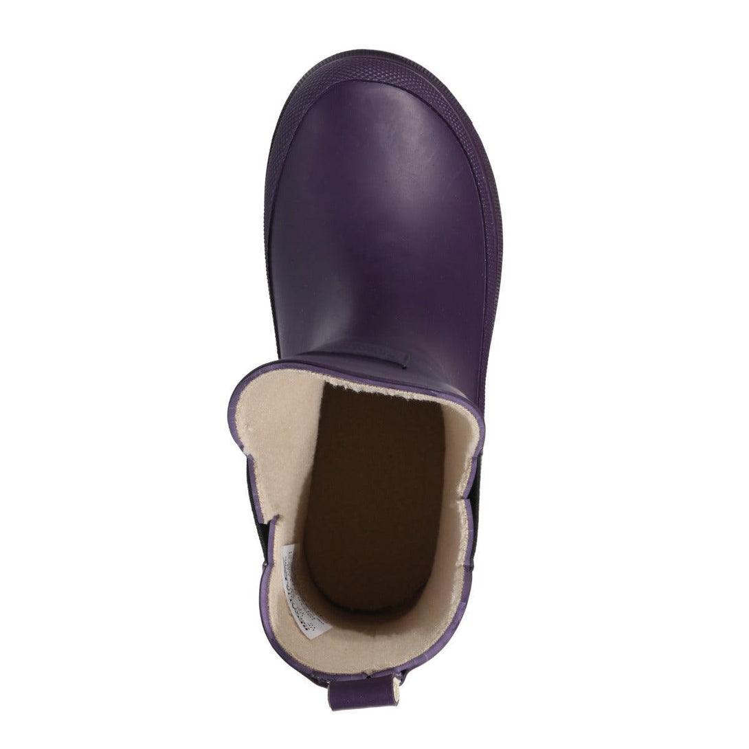 Regatta Kid's Harper Cosy Ankle Wellies - Dark Aubergine Black - Towsure