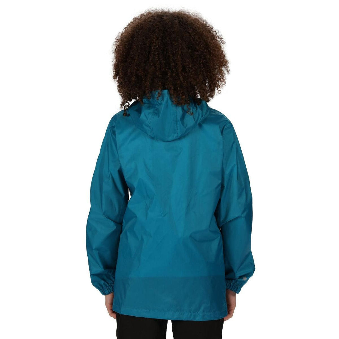 Regatta Kids Waterproof Packaway Pack It Jacket III - Teal - Towsure