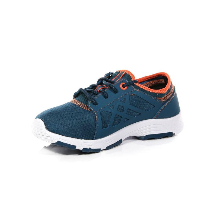 Regatta Kidsâ€™ Marine Sport II Trainers Sea - Blue Blaze Orange - Towsure