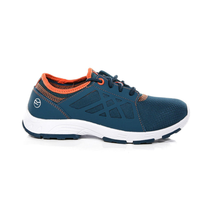 Regatta Kidsâ€™ Marine Sport II Trainers Sea - Blue Blaze Orange - Towsure