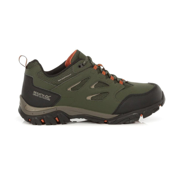 Regatta Men's Holcombe Waterproof Low Walking Shoes - Bayleaf - Towsure
