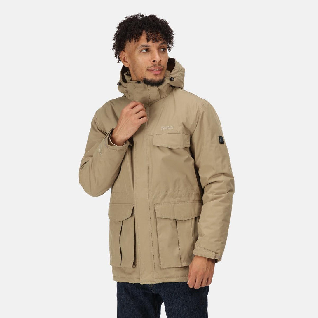 Regatta Men's Palben Waterproof Parka Jacket - Gold Sand - Towsure