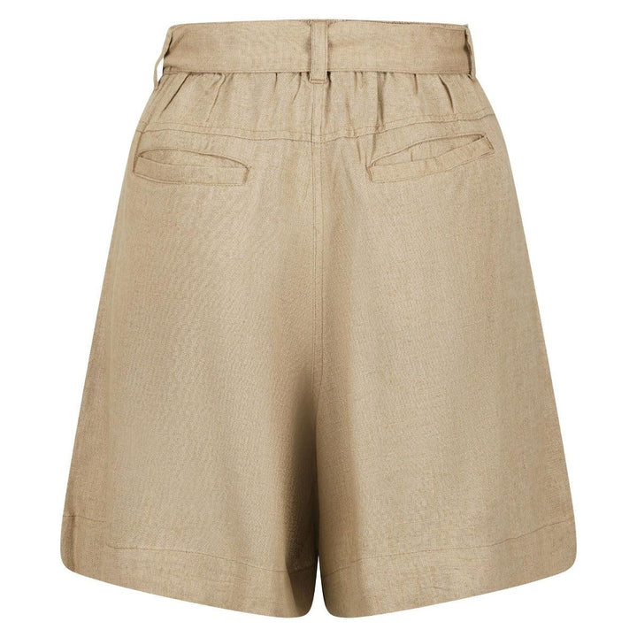 Regatta Sabela Women's Paper Bag Waist Shorts - Sesame - Towsure