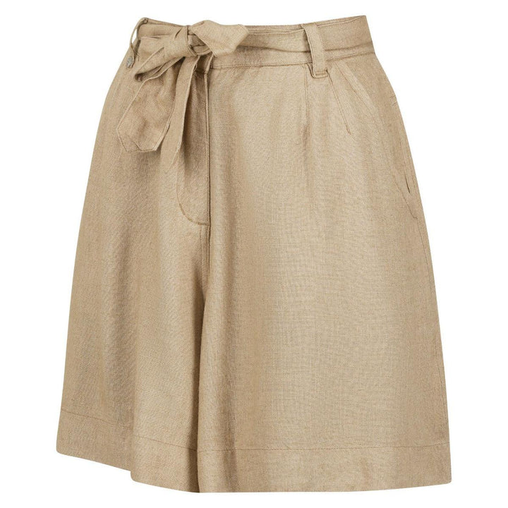Regatta Sabela Women's Paper Bag Waist Shorts - Sesame - Towsure