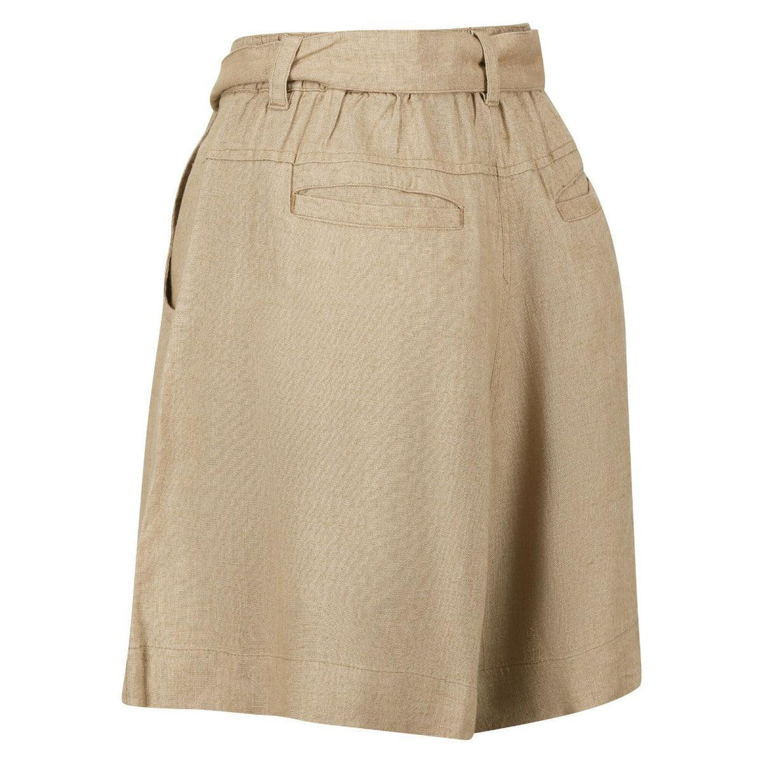 Regatta Sabela Women's Paper Bag Waist Shorts - Sesame - Towsure