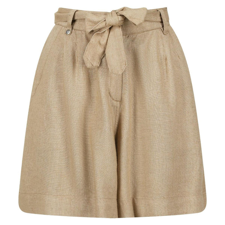 Regatta Sabela Women's Paper Bag Waist Shorts - Sesame - Towsure