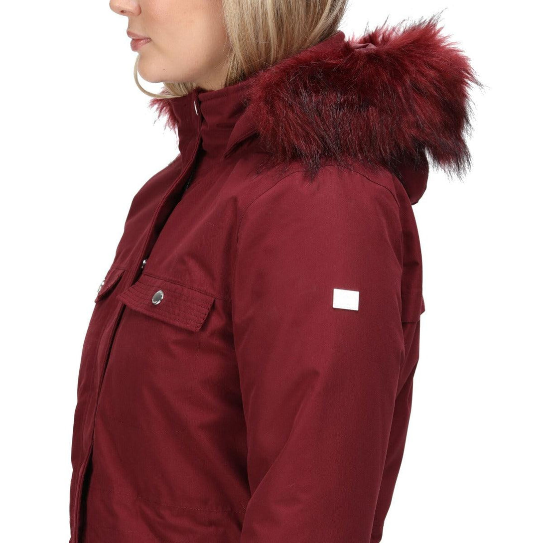 Regatta Samiyah Waterproof Coat - Claret - Towsure