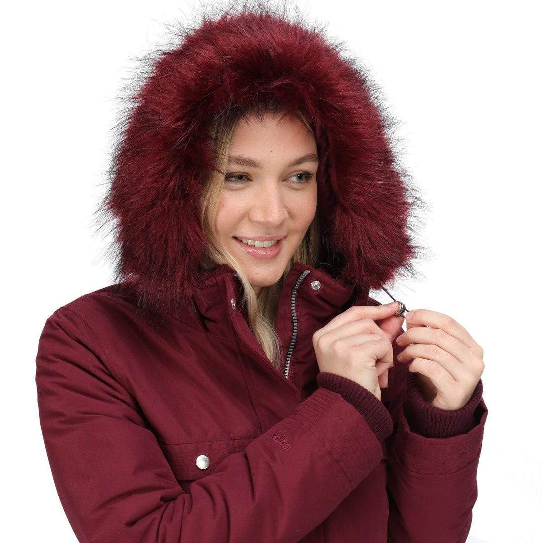Regatta Samiyah Waterproof Coat - Claret - Towsure