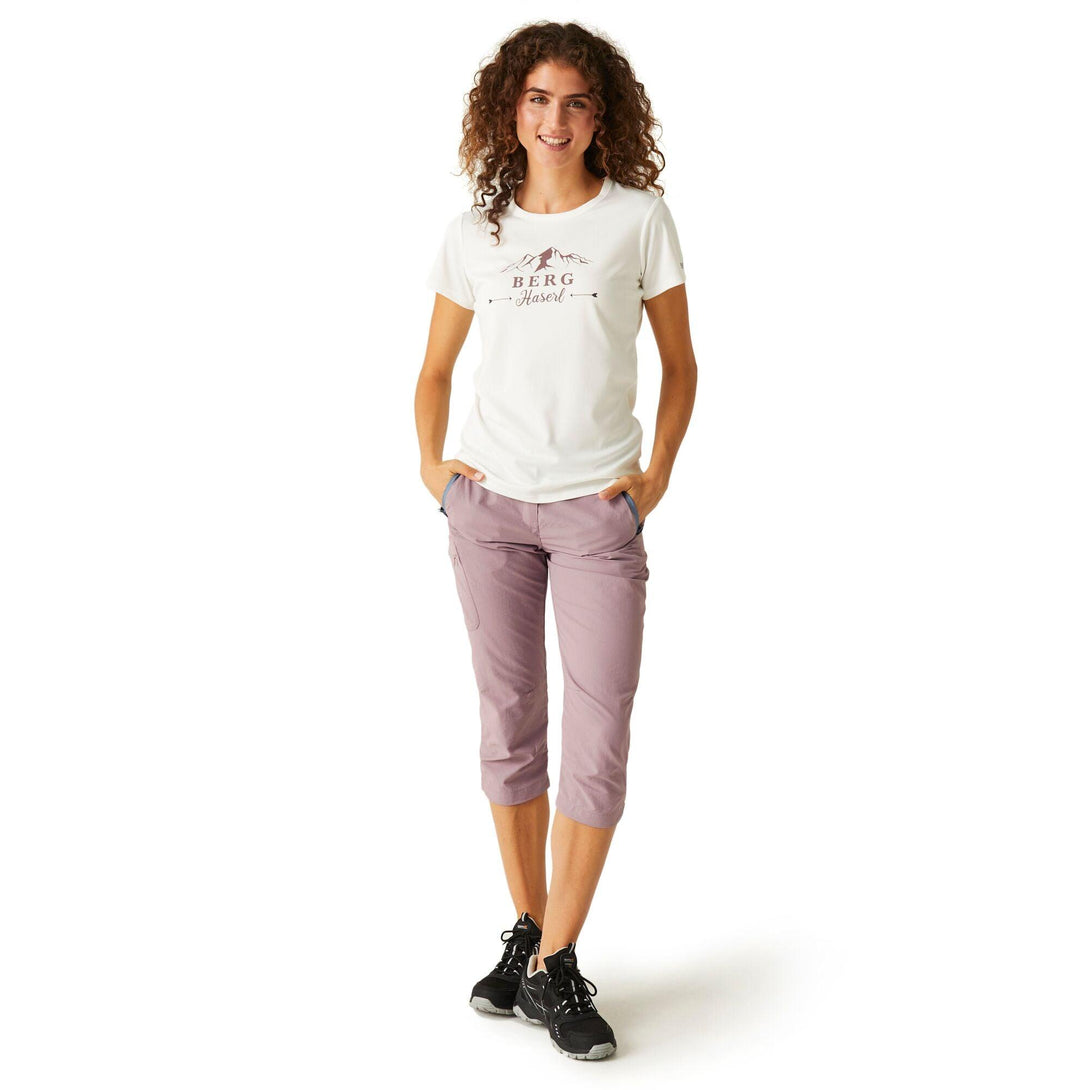 Regatta Women's Chaska II Capri Walking Trousers - Heather - Towsure