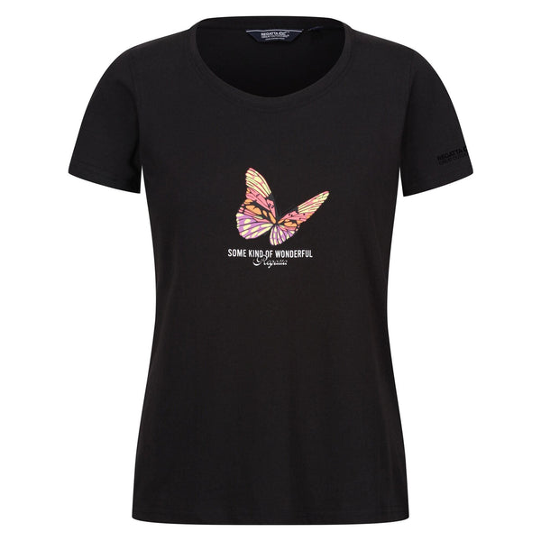 Regatta Women's Fliandra T-Shirt - Black Butterfly