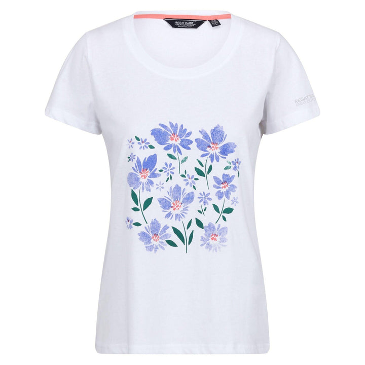 Regatta Women's Fliandra T-Shirt - White Floral - Towsure