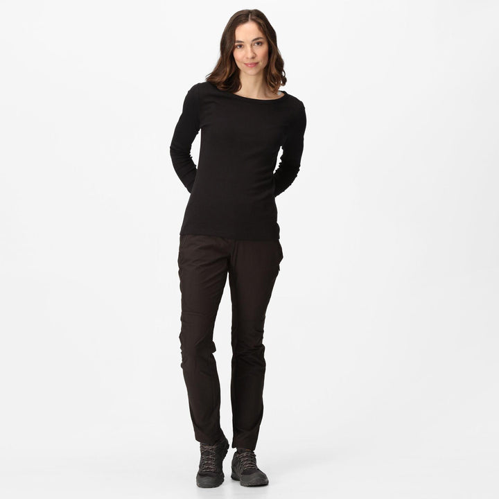 Regatta Women's Highton Stretch Walking Trousers - Black - Towsure