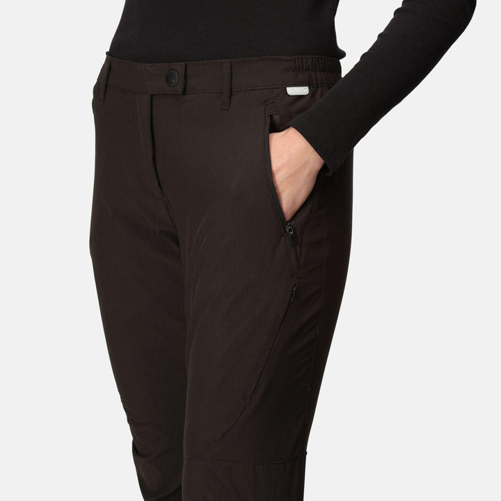 Regatta Women's Highton Stretch Walking Trousers - Black - Towsure