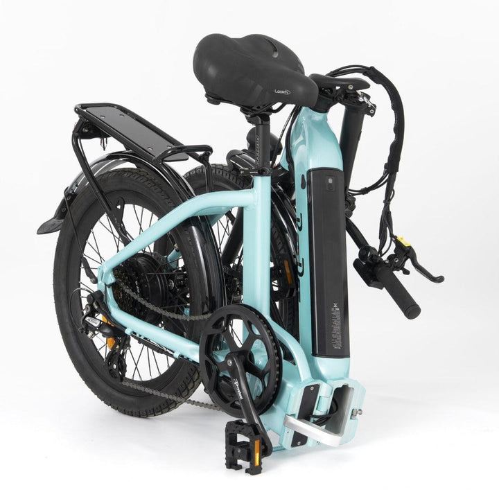 Roodog Cosmo Low Step Through Folding Electric Bike - Metallic Blue - Towsure