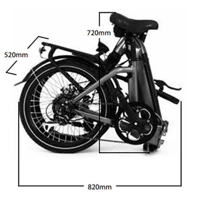 Roodog Cosmo Low Step Through Folding Electric Bike - Metallic Blue - Towsure