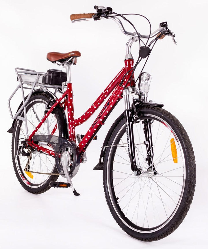 Roodog Polka Dot Electric Bike Red