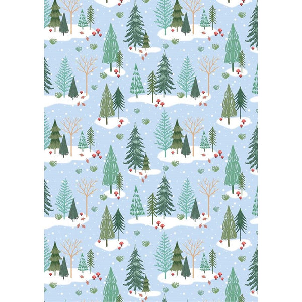 Christmas Wrapping Paper - Country Woodland 4 Metre Roll
