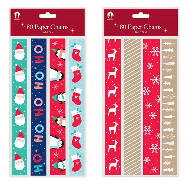 Christmas Paper Chain Kit - 80 Piece