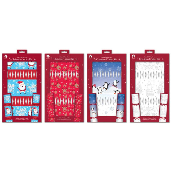 Christmas Make Your Own Cracker Kit - 6 Pack