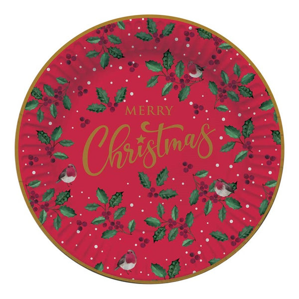 Christmas Paper Plates - 8 Piece
