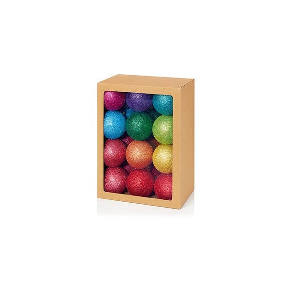 Premier Decorations Glitter Balls - Rainbow