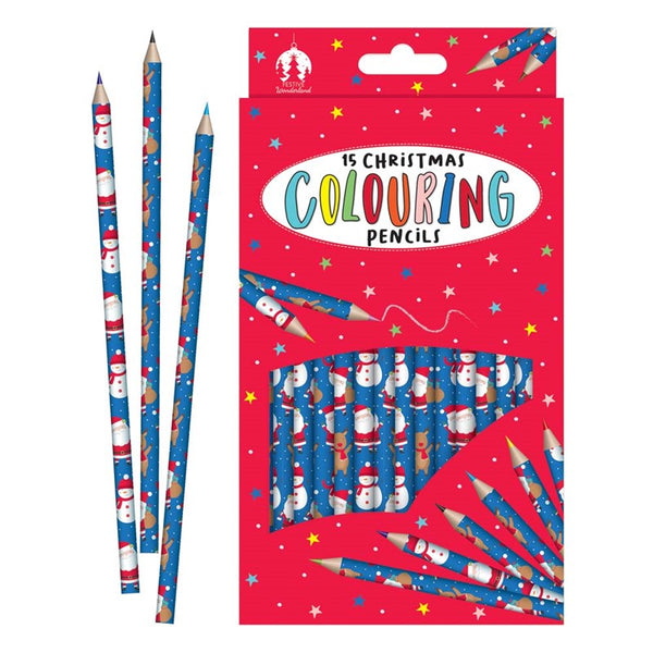 Christmas Colouring Pencils - 15 Piece