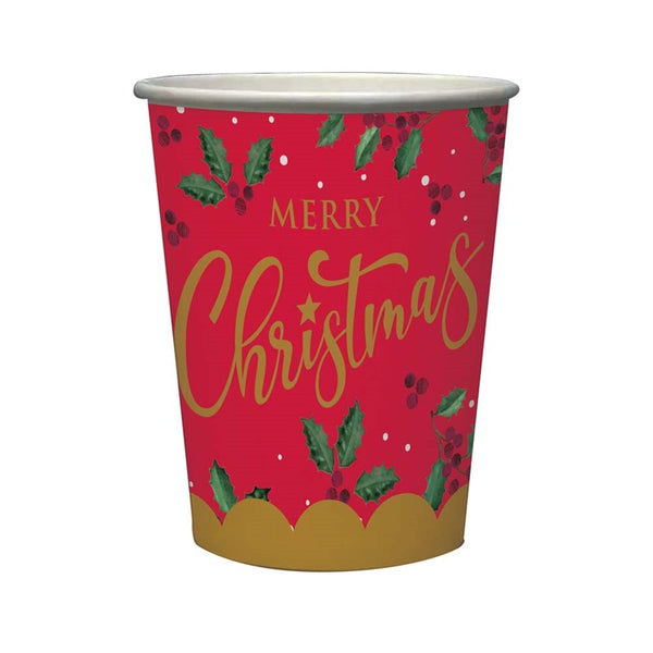 Christmas Paper Cups - 8 Piece