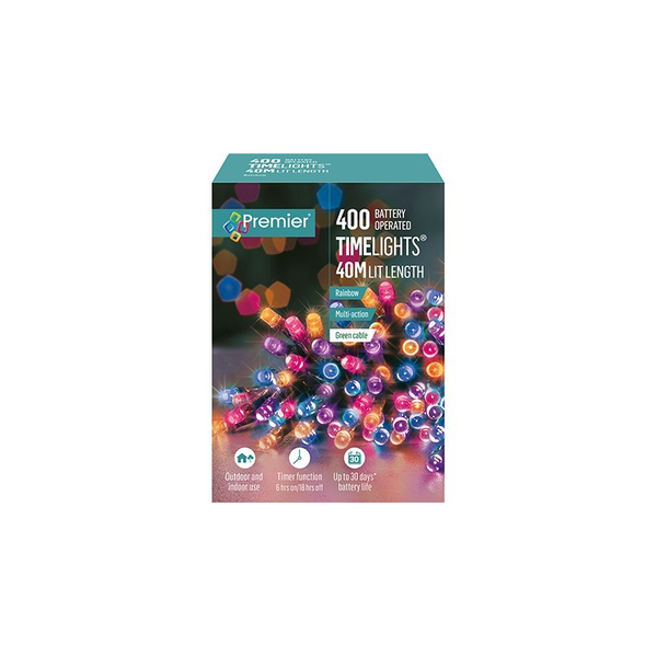 Premier Multi-Action 400 LED Rainbow Lights - Battery Operated