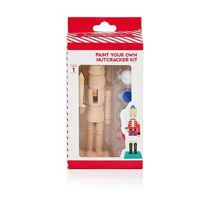 Paint Your Own Nutcracker Kit With 6 Colours - 16cm