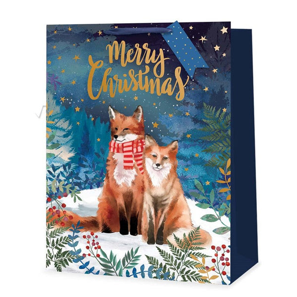 Woodland Foxes Gift Bag - Xl