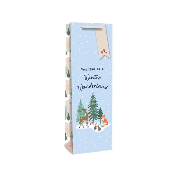 Country Woodland Bottle Gift Bag