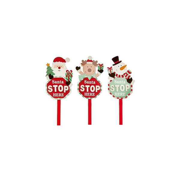 Premier Santa Stop Here Sign - 90cm