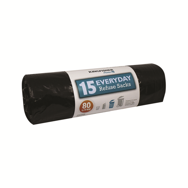 Refuse Bags  (Pk 15) Black