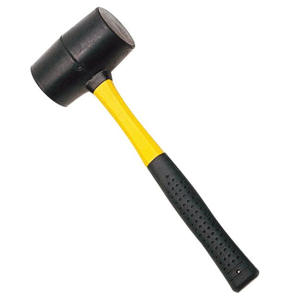 Rubber Mallet With Fibreglass Handle - 16oz