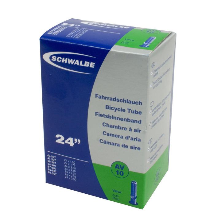 Schwalbe AV10 Inner Tube - 24" x 1.50 - 2.50 - Schrader - Towsure