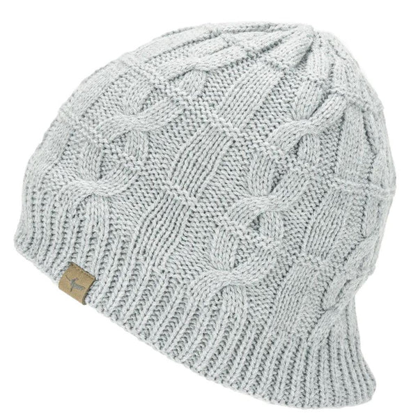 Sealskinz Waterproof Cable Knit Beanie Hat - Grey Marl