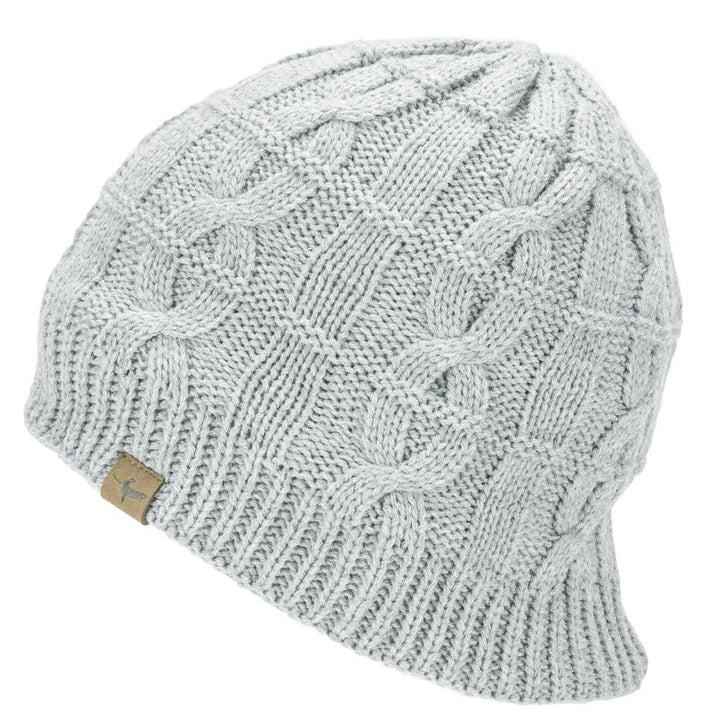 Sealskinz Knitted Grey Marl Waterproof Beanie Hat - Unisex