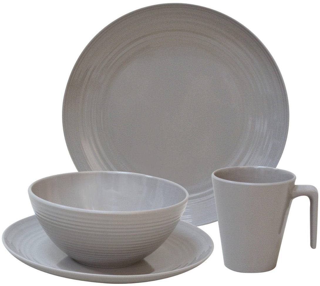 Seramika Latte 16 Piece Melamine Dinner Set - Towsure