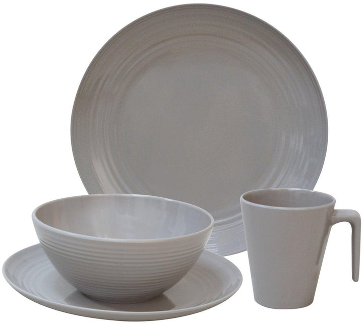 Seramika Latte 16 Piece Melamine Dinner Set - Towsure